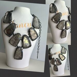Vintage Kendra Scott Harlow in Mirror Rock and Gunmetal. VGUC.